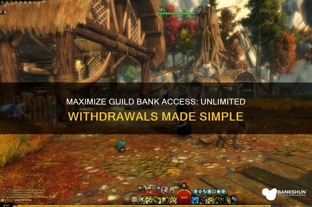 how to make guild bank unlimited withdrawal