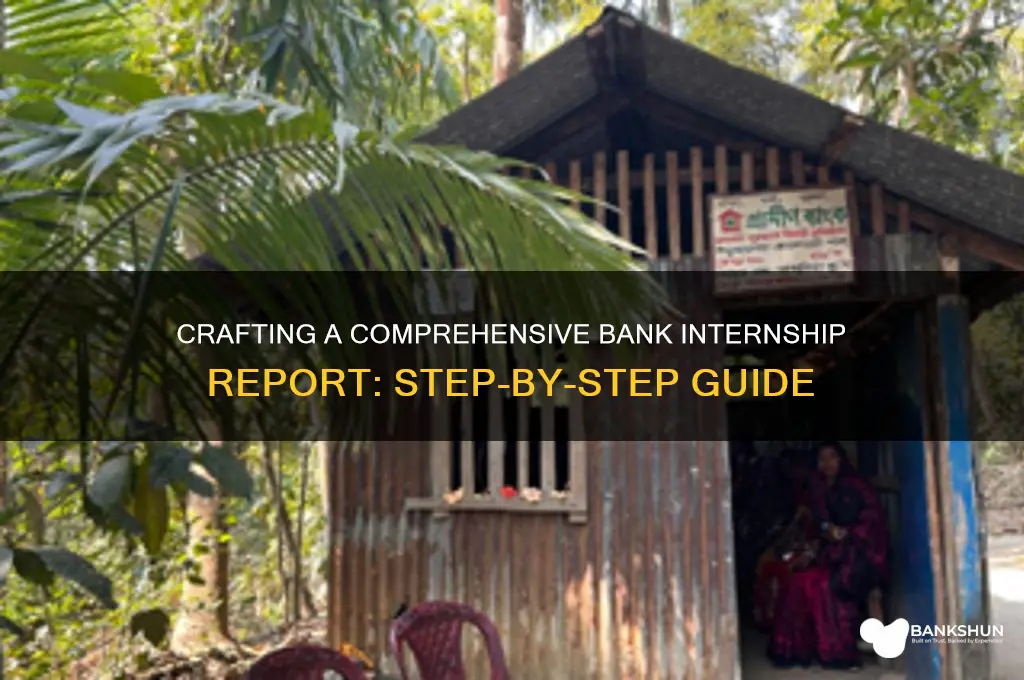 how to make internship report of bank