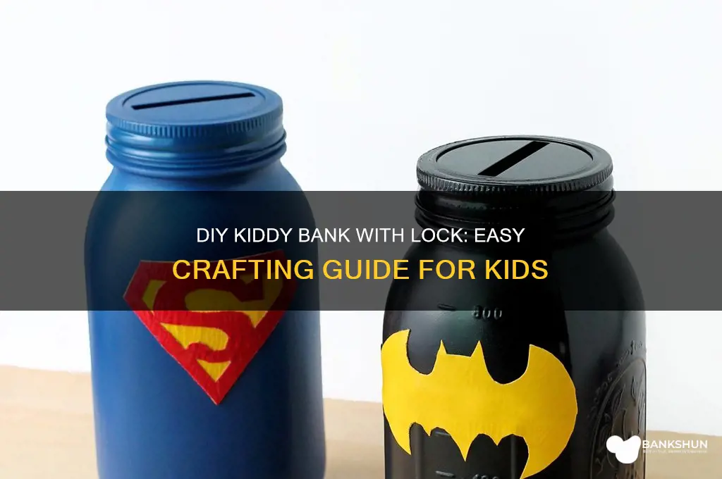 how to make kiddy bank with lock