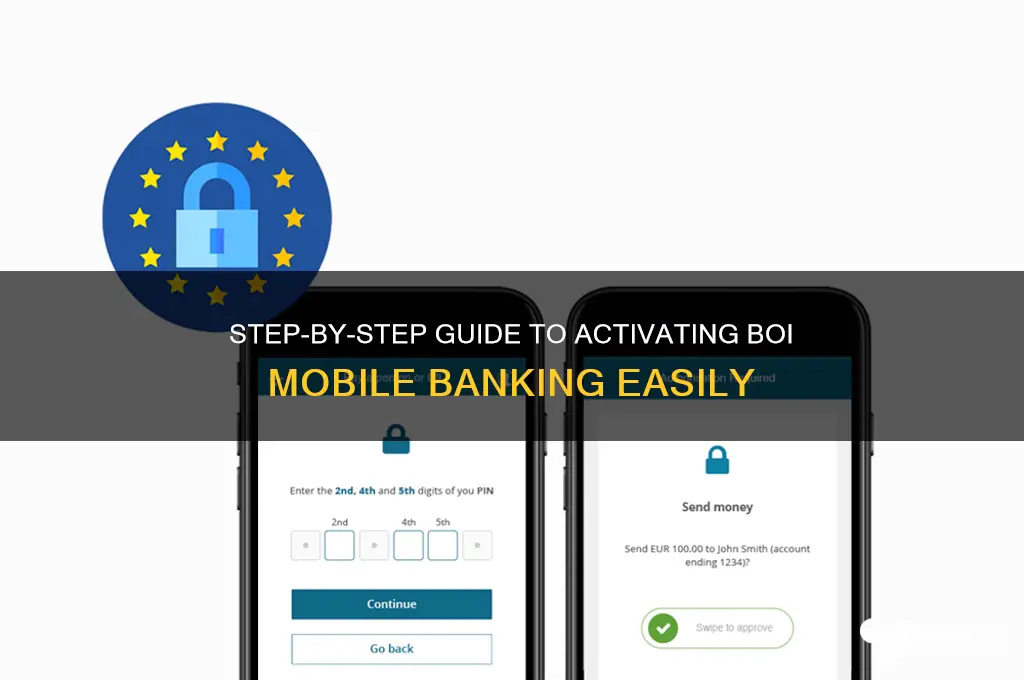 how to make mobile banking in boi