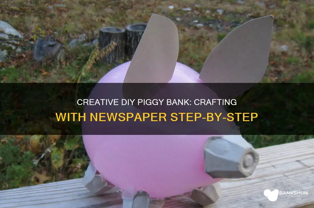 how to make piggy bank with newspaper