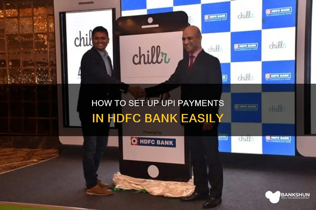 how to make upi in hdfc bank