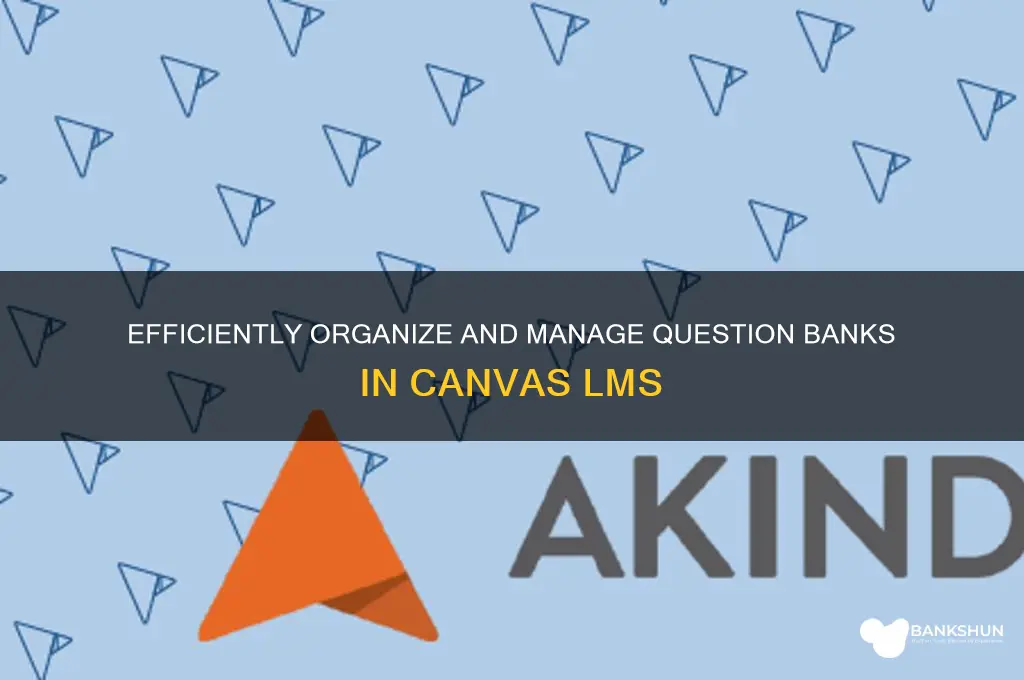 how to manage question banks in canvas