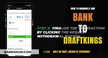 Manually Adding Your Bank to DraftKings: A Step-by-Step Guide