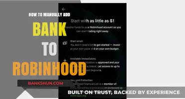 Manually Adding Your Bank to Robinhood: A Step-by-Step Guide