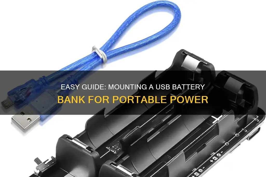 how to mount a usb battery bank