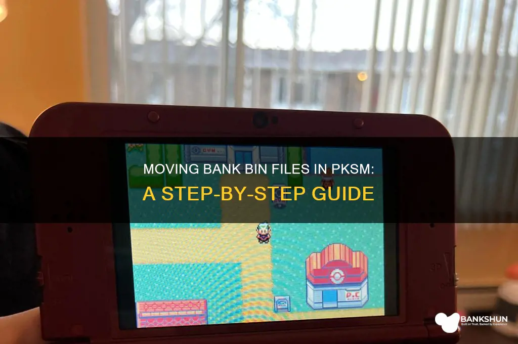 how to move bank bin file pksm