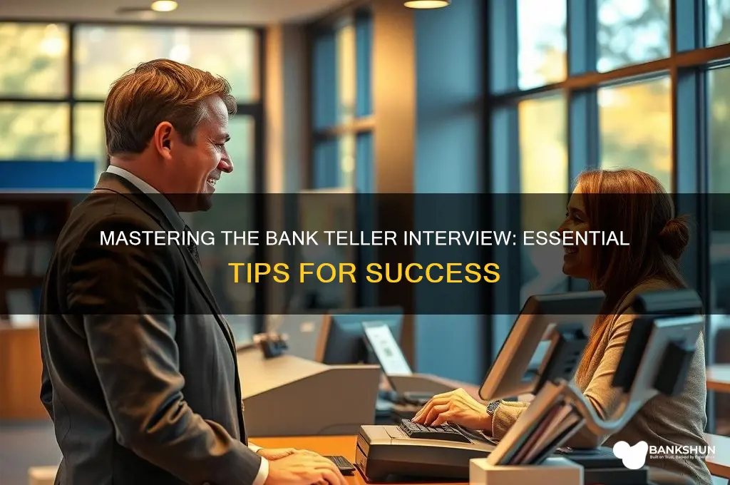 how to nail a bank teller interview