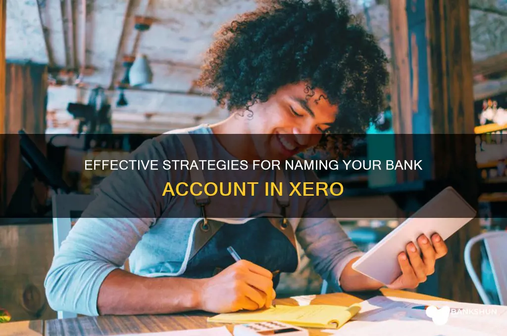 how to name bank accont on xero