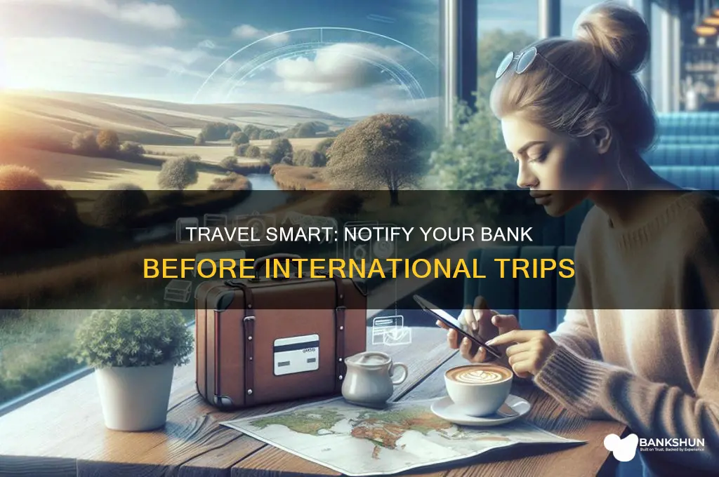 how to notify bank of international travel