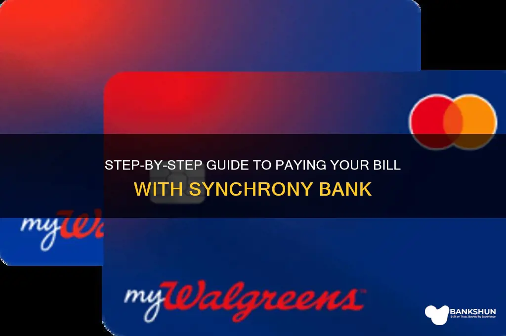 how to pay a bill synchrony bank