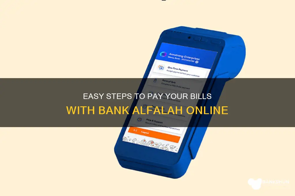 how to pay bill on bank alflah