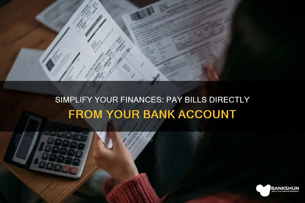 how to pay bills direct from bank