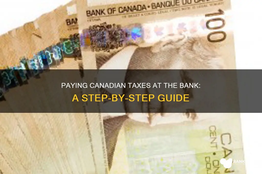 how to pay canadian taxes at bank