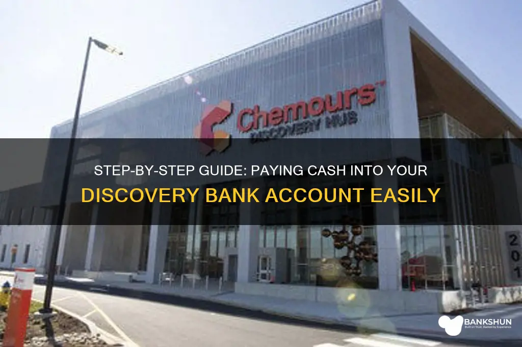 how to pay cash into discovery bank