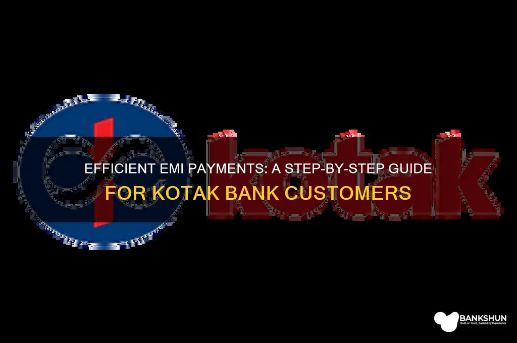 how to pay emi in kotak bank