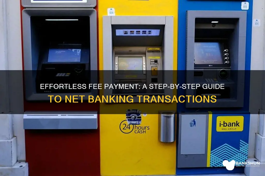 how to pay fees through net banking