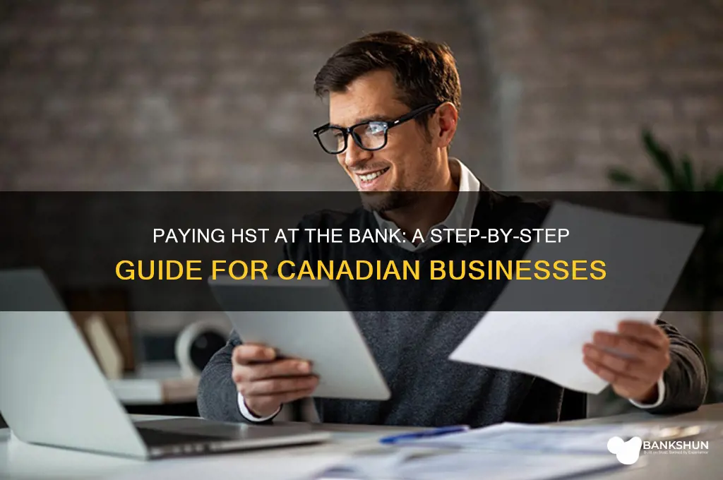how to pay hst at the bank