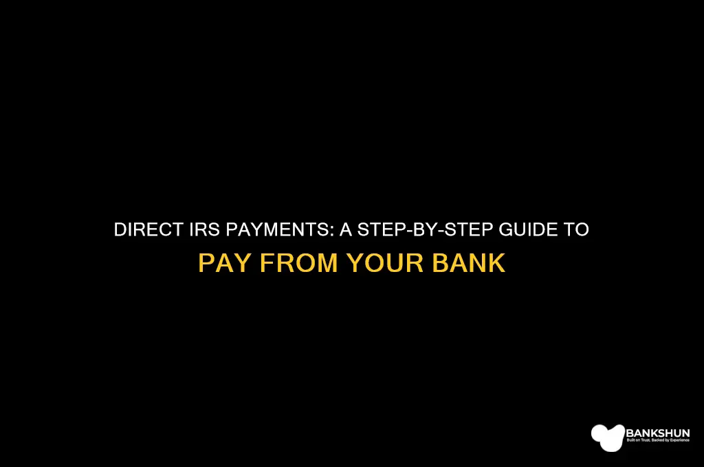 how to pay irs directly from bank