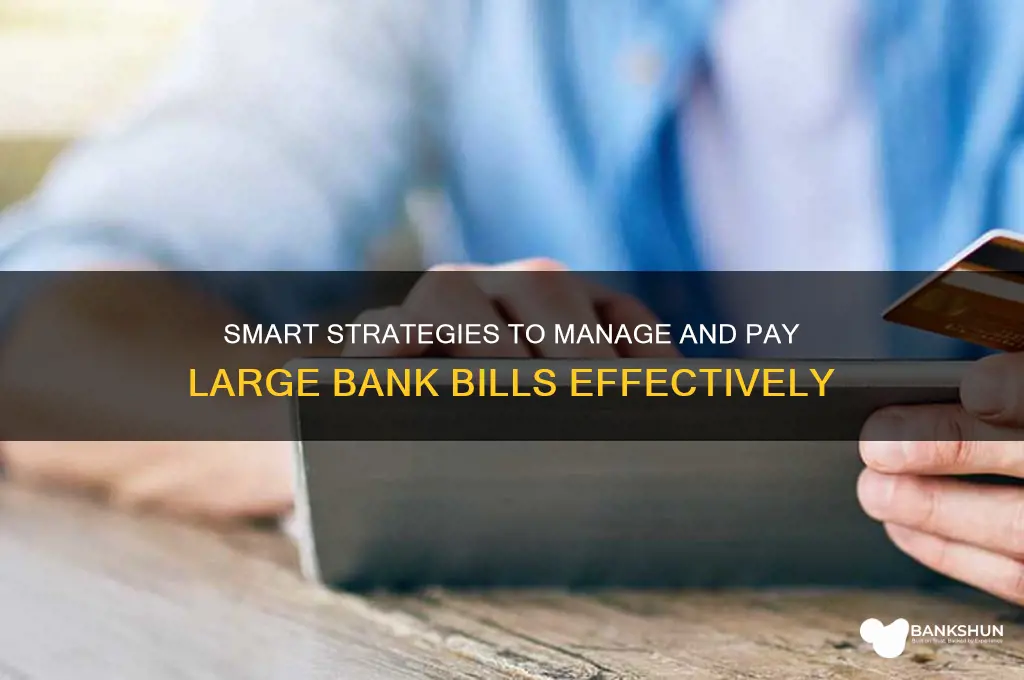 how to pay large bill from bank