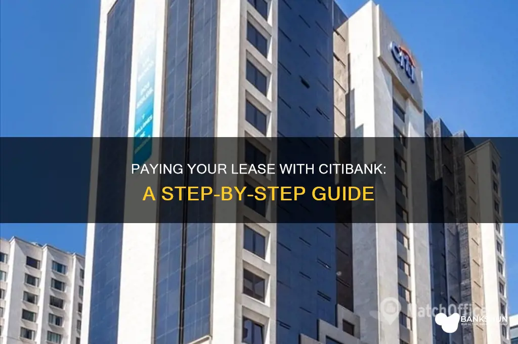 how to pay lease with citi bank