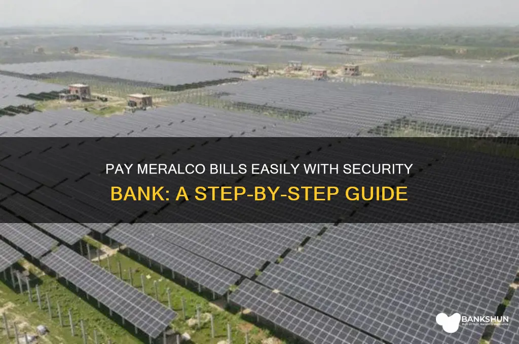 how to pay meralco bill security bank