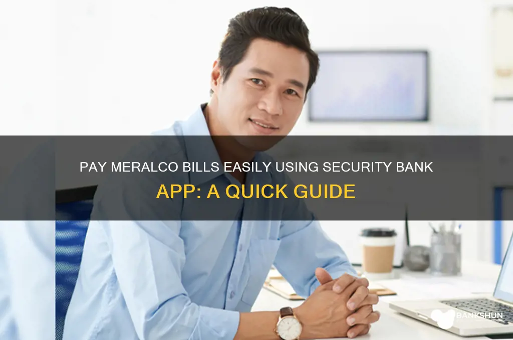 how to pay meralco security bank app