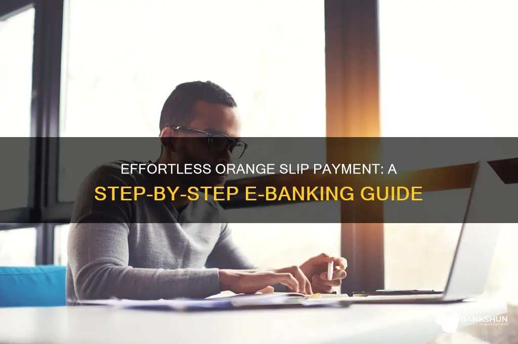 how to pay orange slip e banking