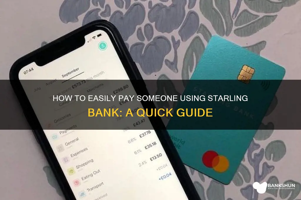 how to pay someone with starling bank
