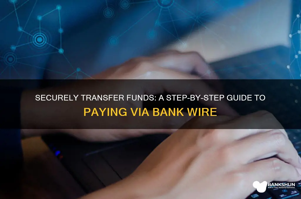 how to pay something via bank wire