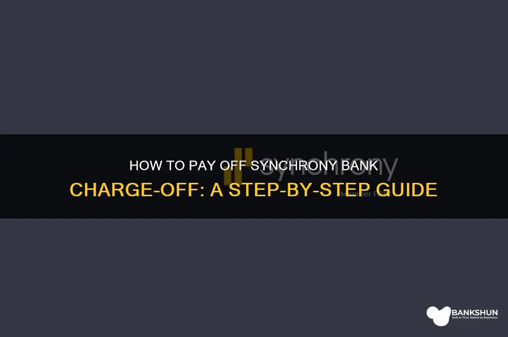 how to pay synchrony bank charge off