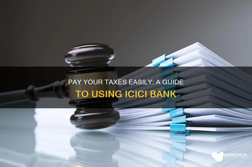 how to pay tax through icici bank