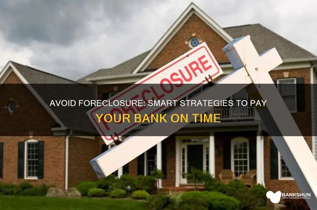 how to pay the bank before foreclosure