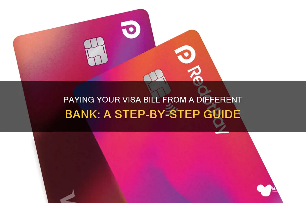 how to pay visa from another bank