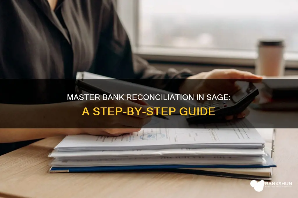 how to perform bank reconciliation in sage