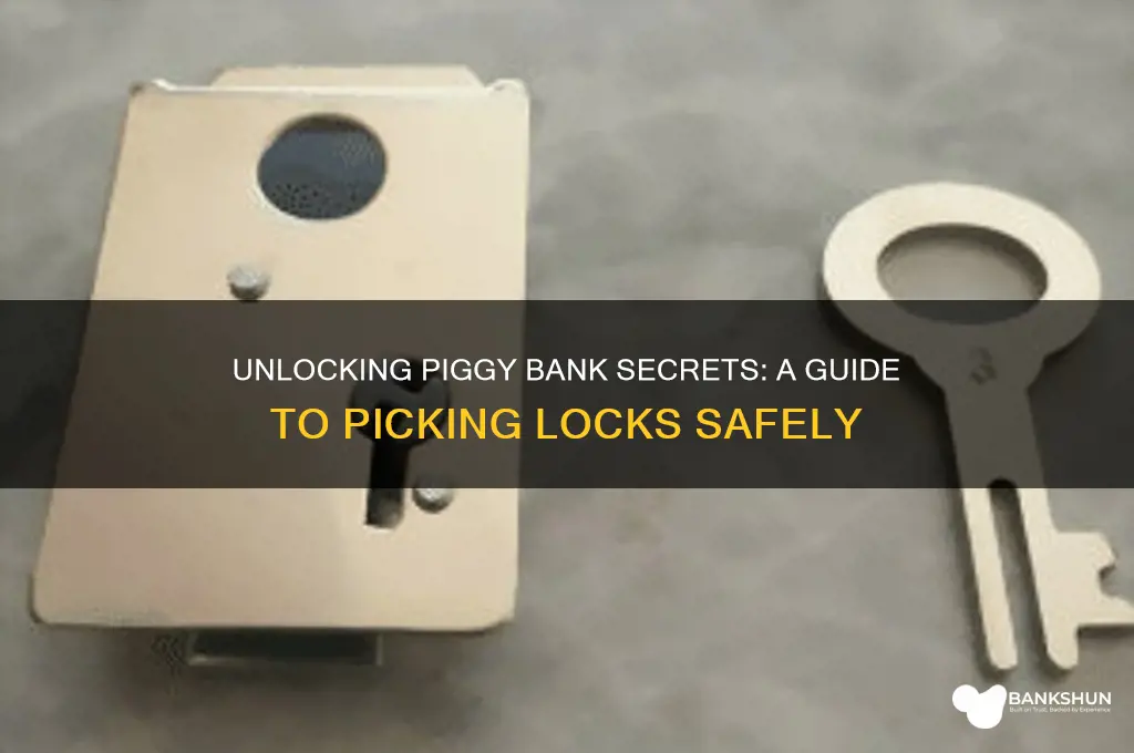 how to pick a piggy bank lock