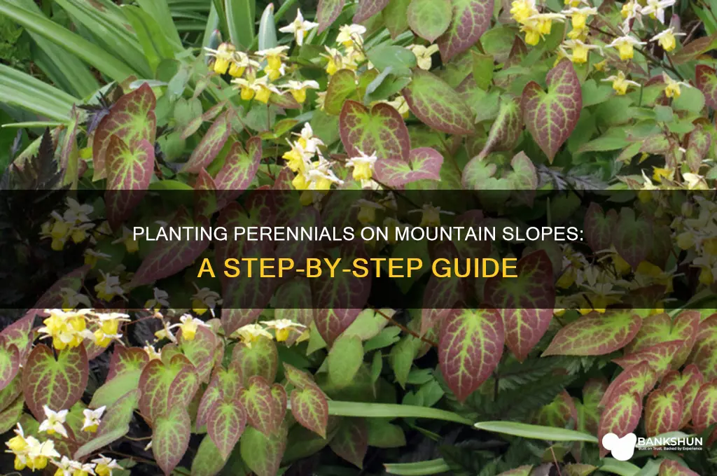 how to plant perennials on mountain bank