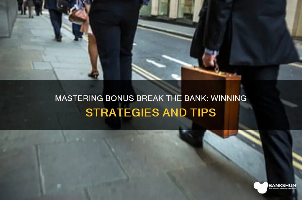 how to play bonus break the bank