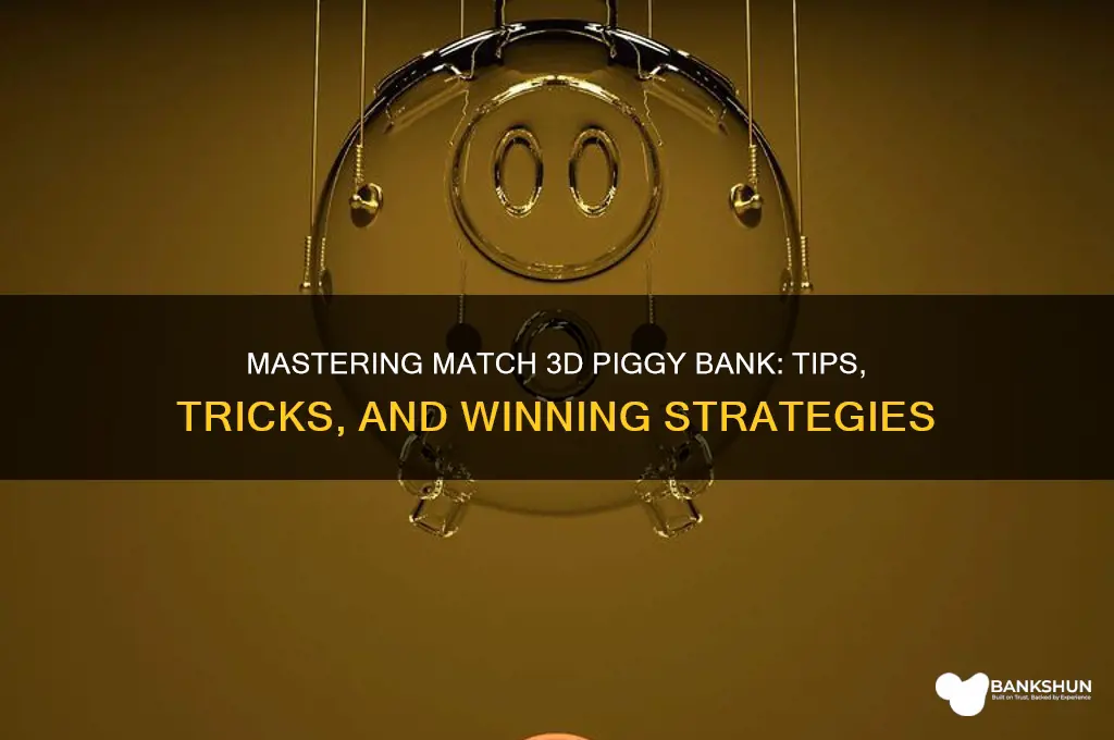 how to play match 3d piggy bank