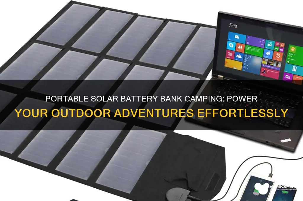 how to portable solar battery bank camping
