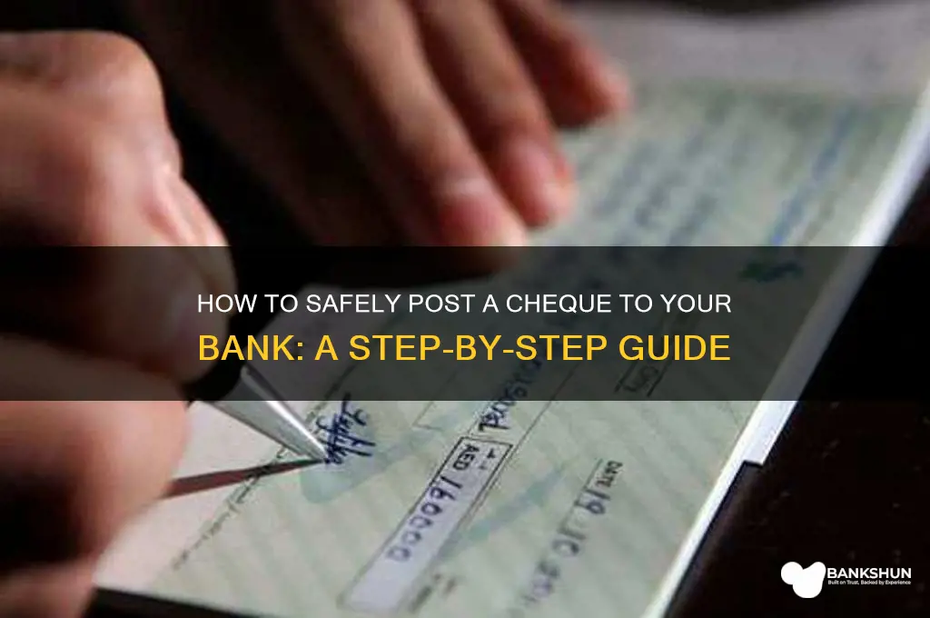 how to post a cheque to bank
