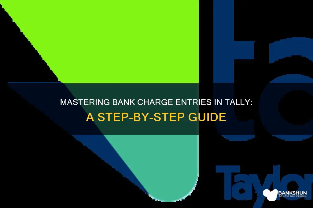 how to post bank charges in tally