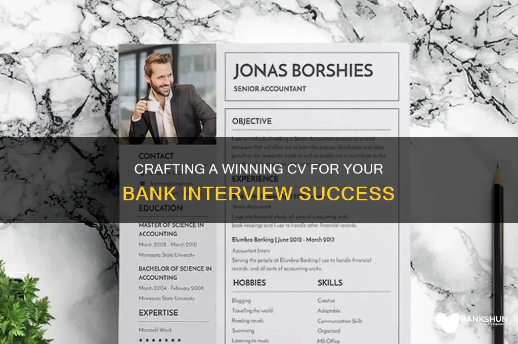 how to prepare cv for bank interview