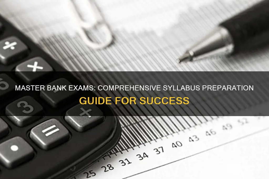 how to prepare for bank exams syllabus