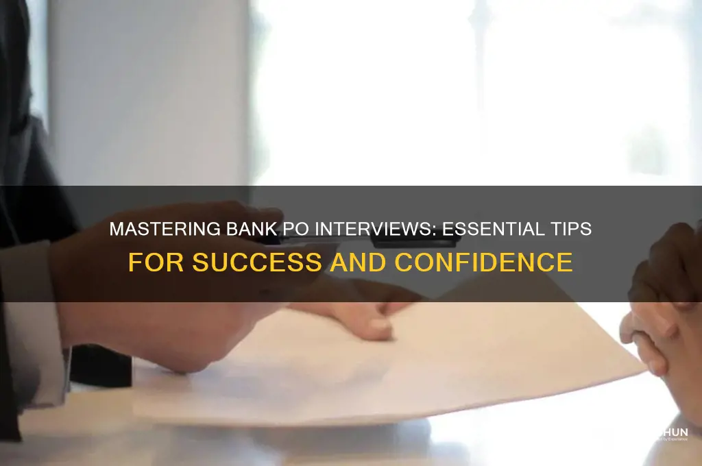 how to prepare for bank po interview
