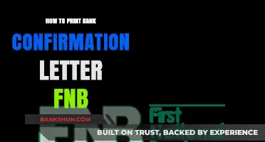 Print Your FNB Bank Confirmation Letter: A Step-by-Step Guide