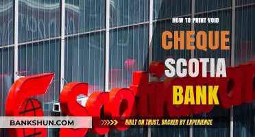 How to Print a Void Cheque from Scotia Bank Easily