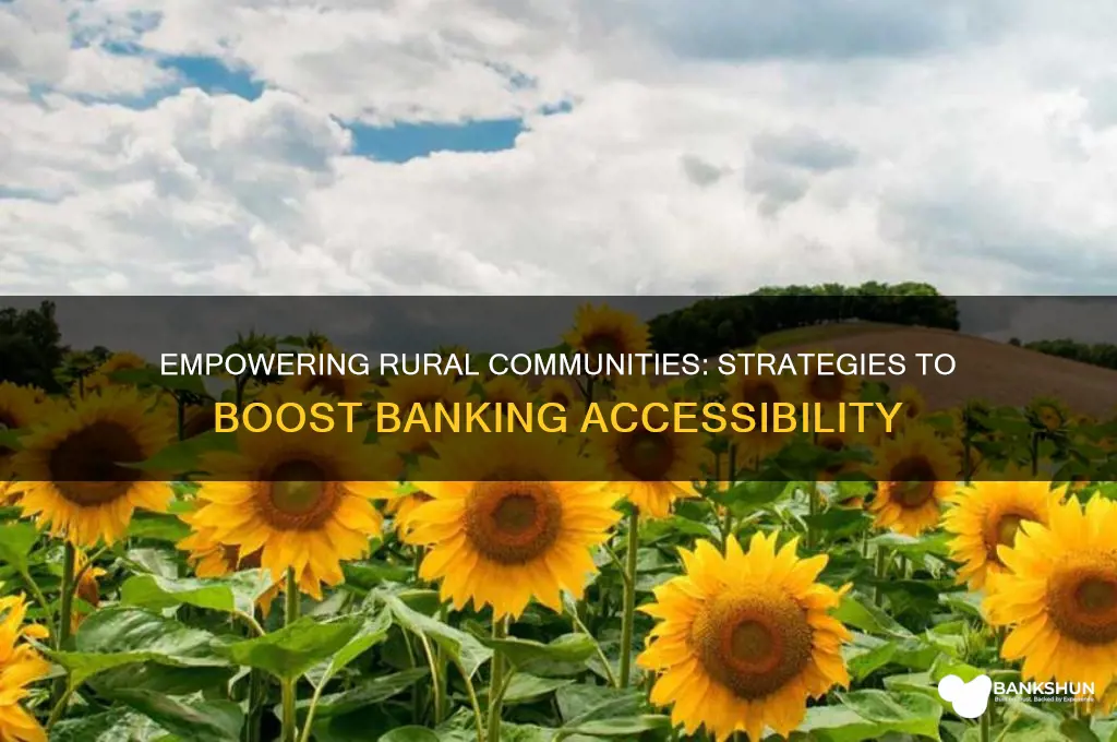 how to promote banking in rural areas