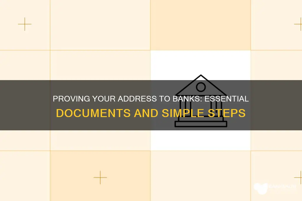 how to proove your address with bank