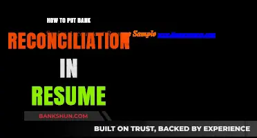 Highlighting Bank Reconciliation Skills: Crafting a Standout Resume Section